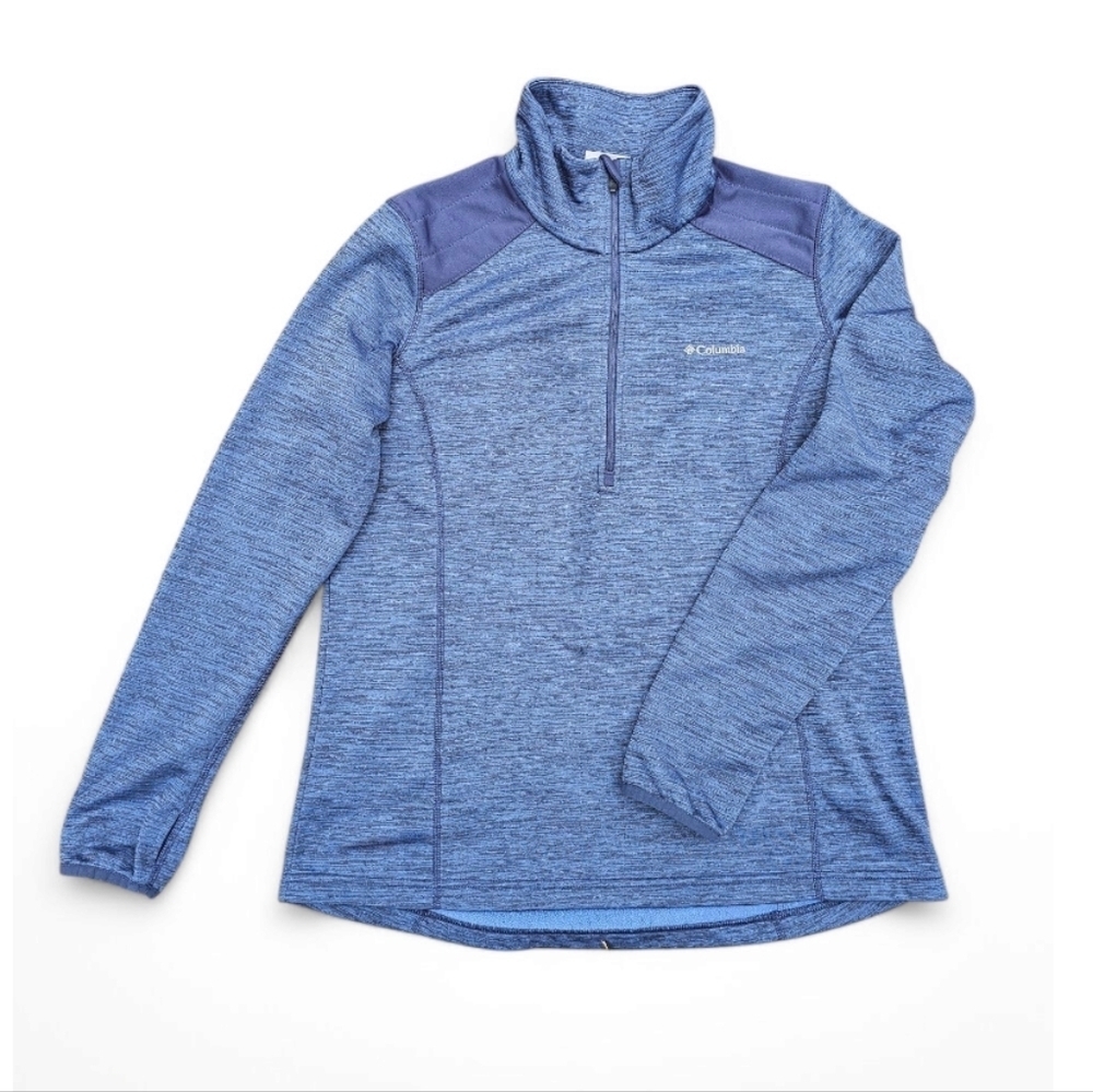 Columbia Women's Rosemont Station Blue Long Sleeve Pullover, Size L.